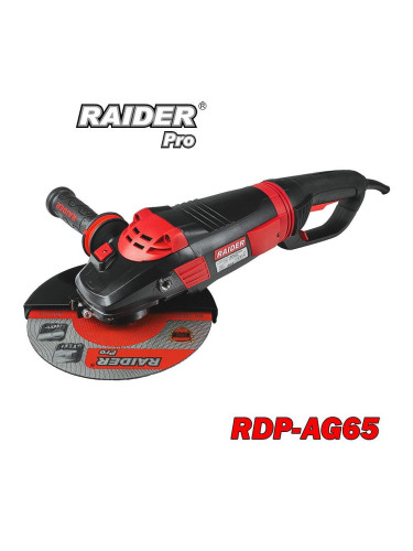 Ъглошлайф електрически RAIDER RDP-AG65 Black Edition, 2400W, 230 мм