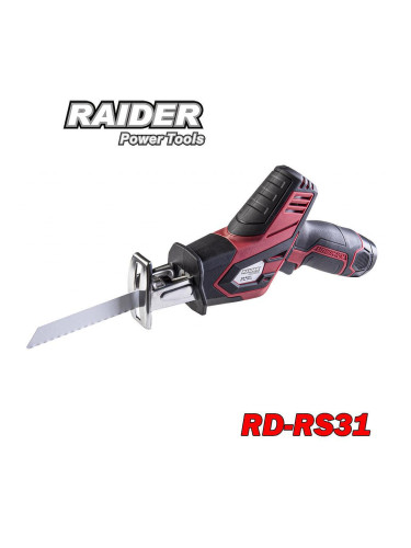 Мини саблен трион, акумулаторен, RAIDER RD-RS31, 12V, 1.5Ah, 15 мм ход на нож
