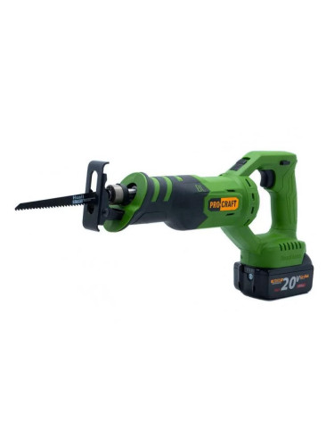 Саблен трион, акумулаторен, PROCRAFT PSS20, 20V, 2x4Ah, 28 мм ход на ножа