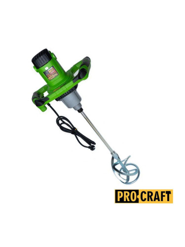 Бъркалка / Миксер за строителни смеси 1600W, 140мм, 900 об./ мин., PROCRAFT PMM2600