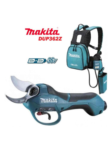 Ножица лозарска, акумулаторна, Makita DUP362Z, 18+18V, LXT, 33 мм