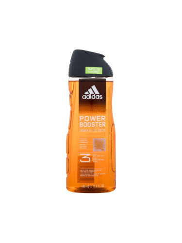 Adidas Power Booster Shower Gel 3-In-1 New Cleaner Formula Душ гел за мъже 400 ml