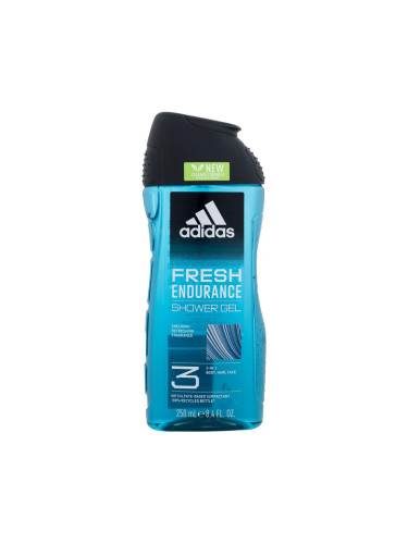 Adidas Fresh Endurance Shower Gel 3-In-1 New Cleaner Formula Душ гел за мъже 250 ml