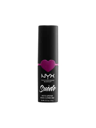 NYX Professional Makeup Suède Matte Lipstick Червило за жени 3,5 g Нюанс 32 Copenhagen