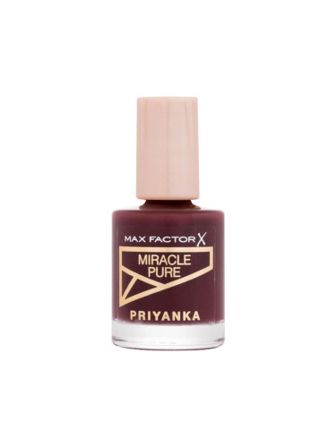 Max Factor Priyanka Miracle Pure Лак за нокти за жени 12 ml Нюанс 380 Bold Rosewood
