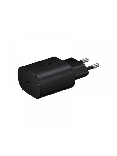 Оригинално Зарядно устройство адаптер Samsung 25W USB-C, EP-TA800NBE 220V Super Fast Charging в плик, Черен
