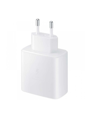 Оригинално Зарядно устройство адаптер Samsung 45W USB-C, EP-TA845 220V Super Fast Charging в плик, Бял