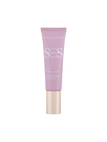 Clarins SOS Primer Visibly Brightens Sallow Skin Основа за грим за жени 30 ml