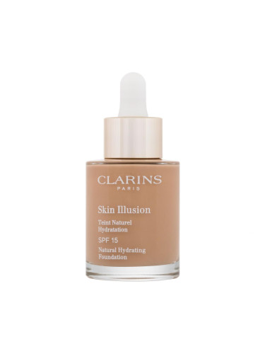 Clarins Skin Illusion Natural Hydrating SPF15 Фон дьо тен за жени 30 ml Нюанс 112.3 Sandalwood