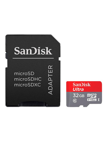 SanDisk High Endurance microSDHC 32GB + SD Adapter - for dash cams & h