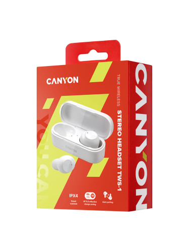 CANYON TWS-1, Bluetooth headset, with microphone, BT V5.0, Bluetrum AB