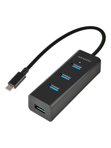 AXAGON HUE-S2C 4x USB3.0 Charging Hub, MicroUSB Charging Connector, Ty