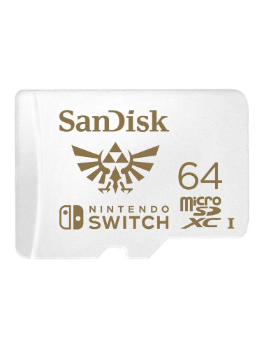 Карта памет SANDISK SDSQXAT-064G-GNCZN, за Nintendo Switch, microSDXC,