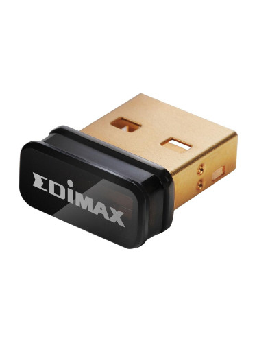 Безжичен нано адаптер EDIMAX EW-7811UN, USB, Realtek, 2.4Ghz, 802.11n/