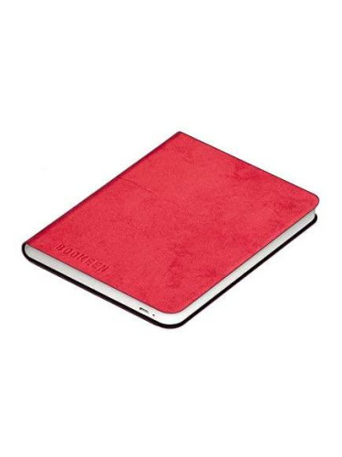 Калъф кожен BOOKEEN Classic, за eBook четец DIVA, 6 inch, магнит, Черв