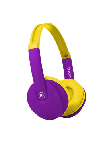 Блутут детски слушалки Maxell KIDZ HP-BT350, Малък размер, Виолетов/Жъ