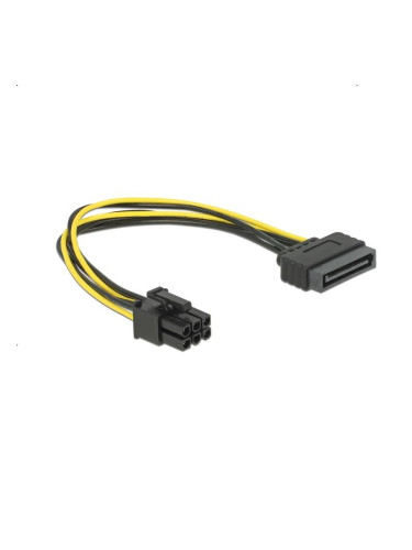 Кабел DeLock Power SATA 15 pin към 6 pin PCI Express, 20 cm