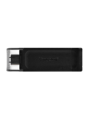 USB памет KINGSTON DataTraveler 70, 64GB, USB-C 3.2 Gen 1, Черна