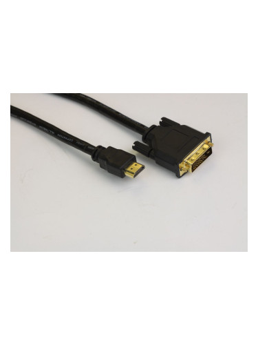 VCom Кабел DVI 24+1 Dual Link M / HDMI M - CG481G-10m
