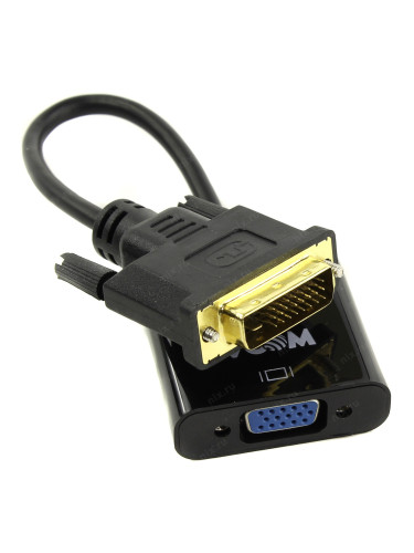 VCom активен преходник Adapter DVI-D 24+1 M -> VGA F Active - CG491-0.