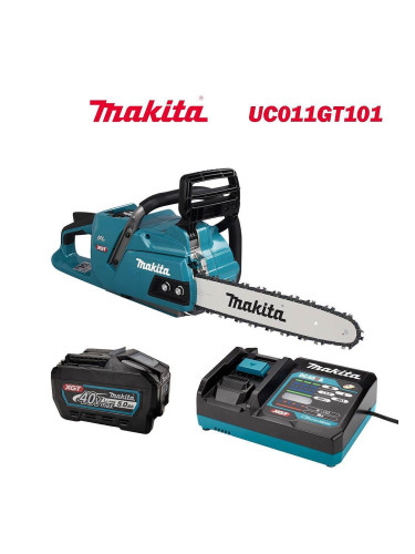 Резачка акумулаторна Makita UC011GT101, 40V, XGT, 5Ah, 35 см шина, .325" верига