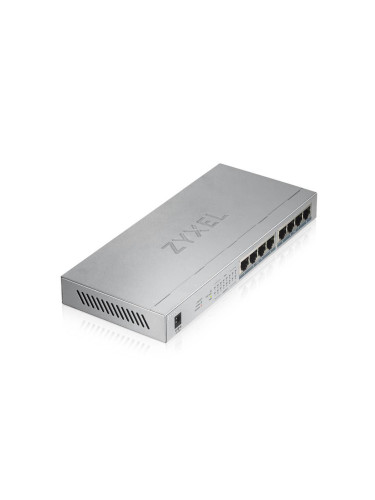 Суич ZyXEL GS1008-HP, 8-портов гигабитов неуправляем PoE+, 60W