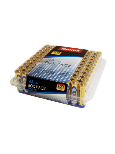 Алкални батерии MAXELL LR6 AA 10x10 бр / 100 бр. в PVC кутия
