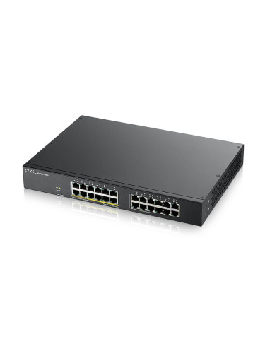 Комутатор ZyXEL GS1900-24, 24-port GbE L2, 12 Port PoE Smart Switch, r