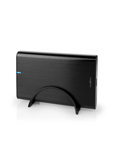 Кутия за външен твърд диск, SATA 3.5", USB 3.1 Gen1, черна, метална