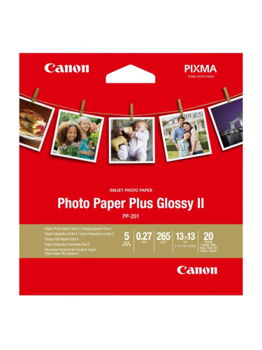 Хартия Canon Plus Glossy II PP-201, 5x5", 20 sheets