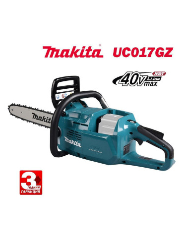 Резачка акумулаторна Makita UC017GZ, 40V, XGT, 45 см шина, .325" верига