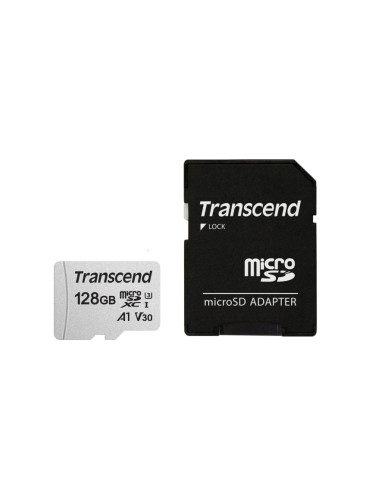 Памет Transcend 128GB microSD w/ adapter UHS-I U3 A1