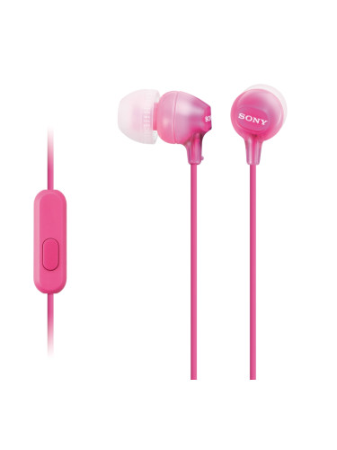 Слушалки Sony Headset MDR-EX15AP pink
