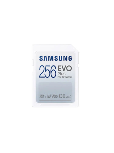 Памет Samsung 256GB SD Card EVO Plus, Class10, Transfer Speed up to 13