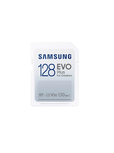 Памет Samsung 128GB SD Card EVO Plus, Class10, Transfer Speed up to 13