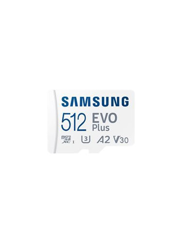 SAMSUNG EVO Plus microSDXC 512GB UHS-I U3 Read up to 130MB/s Full HD A
