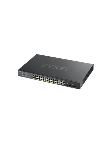 Суич ZYXEL GS1920-24HPV2, 24 портов Gigabit Smart-Managed PoE, за монт