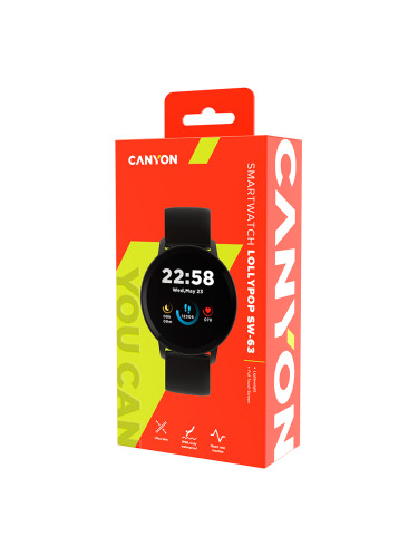 CANYON Lollypop SW-63, Smart watch, 1.3inches IPS full touch screen, R