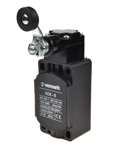 Краен изключвател XCK-S131, SPDT-NO+NC, 10A/250VAC, рамо с ролка