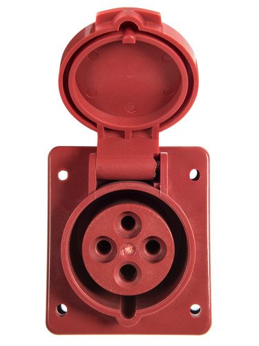 Индустриален контакт, HT-414, трифазен, 3P+E, 16A, 380~415VAC, VEMARK