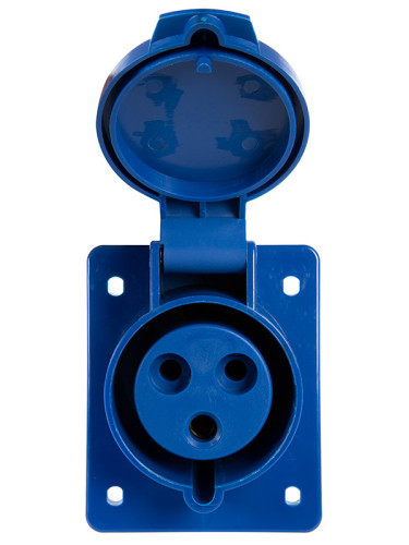 Индустриален контакт, HT-423, монофазен, 2P+E, 32A, 230VAC, IP44, VEMARK