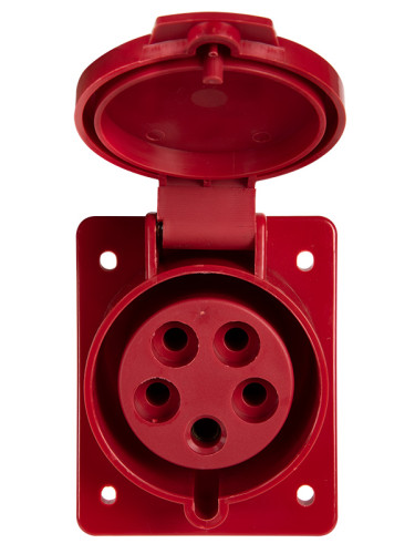 Индустриален контакт, HT-425, трифазен, 3P+N+E, 32 A, 415VAC, VEMARK