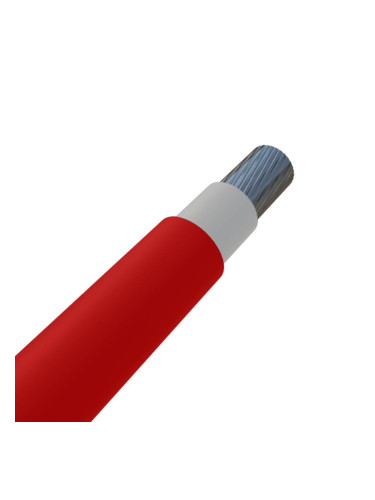 PV соларен кабел, за фотоволтаични панели, H1Z2Z2-K 1x6.0mm2, 1.5kV, 6mm2, червен