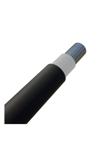 PV соларен кабел, за фотоволтаични панели, H1Z2Z2-K 1X6.0MM2, 1.5kV, 6mm2, черен