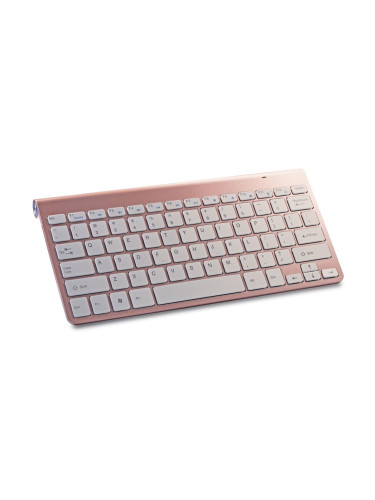 Метална клавиатура за компютър Setty, Розово-златна