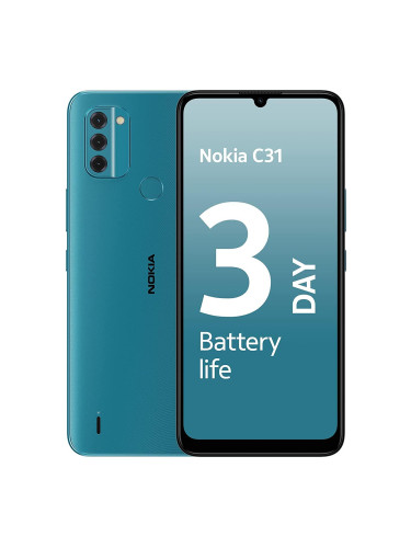 Nokia C31, 32GB, 3GB RAM, Dual SIM, Cyan