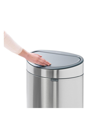 Кош за смет Brabantia Touch Bin New 40L, Matt Black, FPP капак