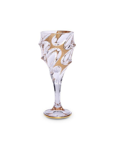 Чаша за вино Bohemia 1845 Calypso Golden Ice 270ml, 6 броя