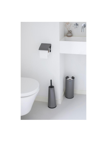 Комплект аксесоари за тоалетна Brabantia ReNew Platinum 3 части