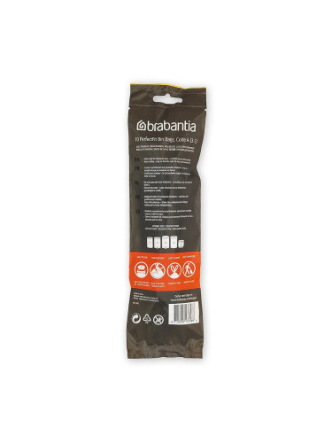 Торба за кош Brabantia PerfectFit Sort&Go/Touch размер A, 3L, 10 броя, ролка